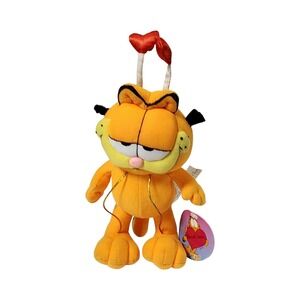Garfield Valentine Plush‎ Play-By-Play Russell Stover Heart Antennae Orange 9"